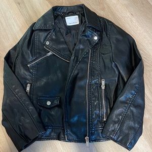 Zara Girls Moto Style Coat Jacket